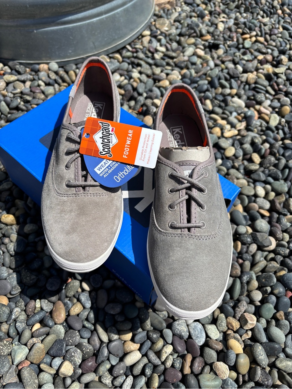 Keds Women’s Champion Suede Gray Tennis Shoes